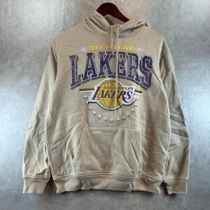 Nba Men's Tan and Cream Hoodie